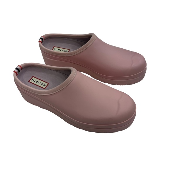 Hunter Azalea Pink Play Platfrom Slip-on Treaded Closed Toe Comfort Clog Shoe 9 - Picture 2 of 13
